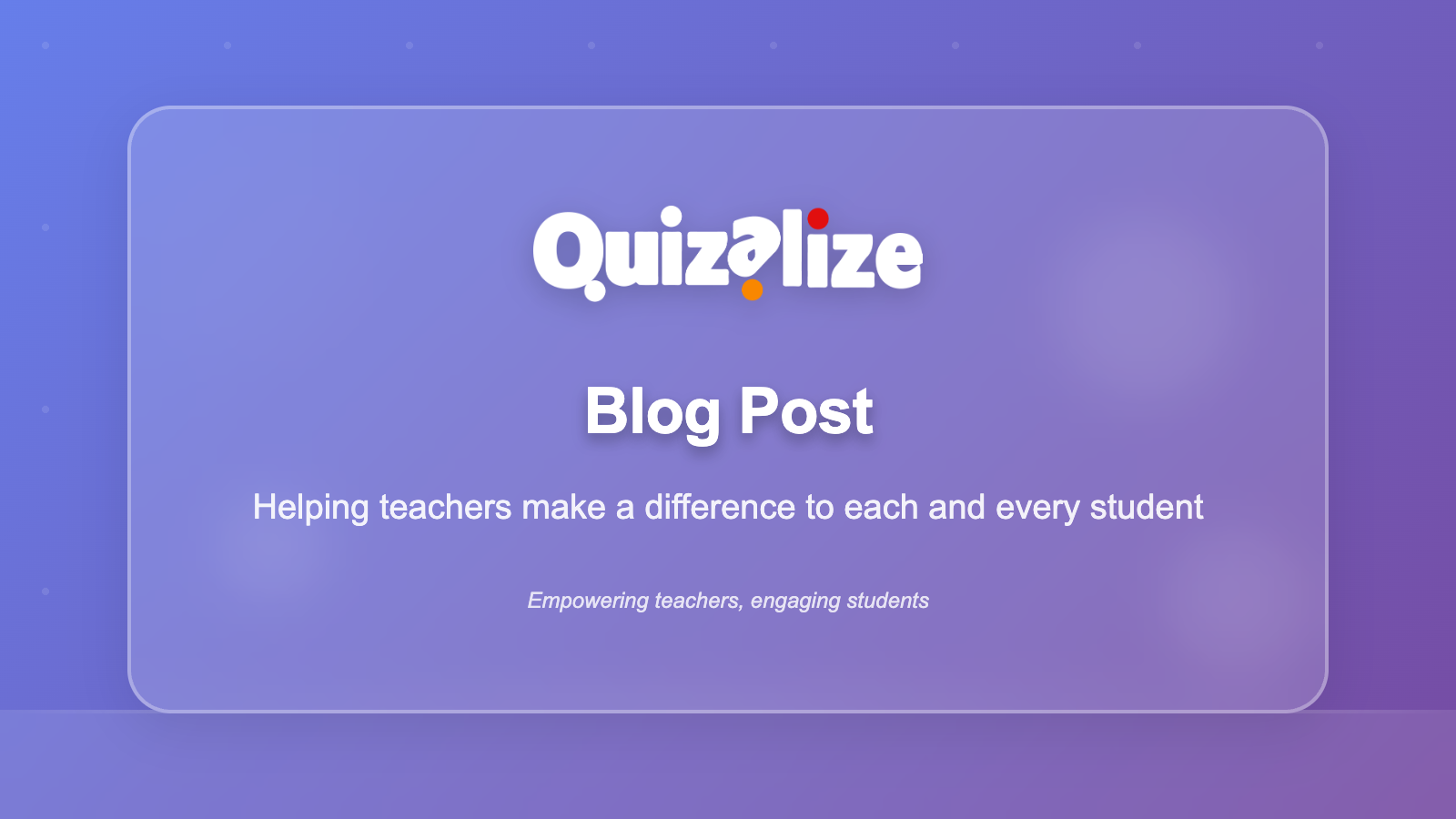 Featured image for How This Teacher Made Assessments and Studying Easy with Quizalize - Quizalize - Pinpoint Classroom Progress in Real Time - In the last few years, I have used apps to help myself and my students prepare for assessments. It is difficult to find an app that is versatile, provides students ...