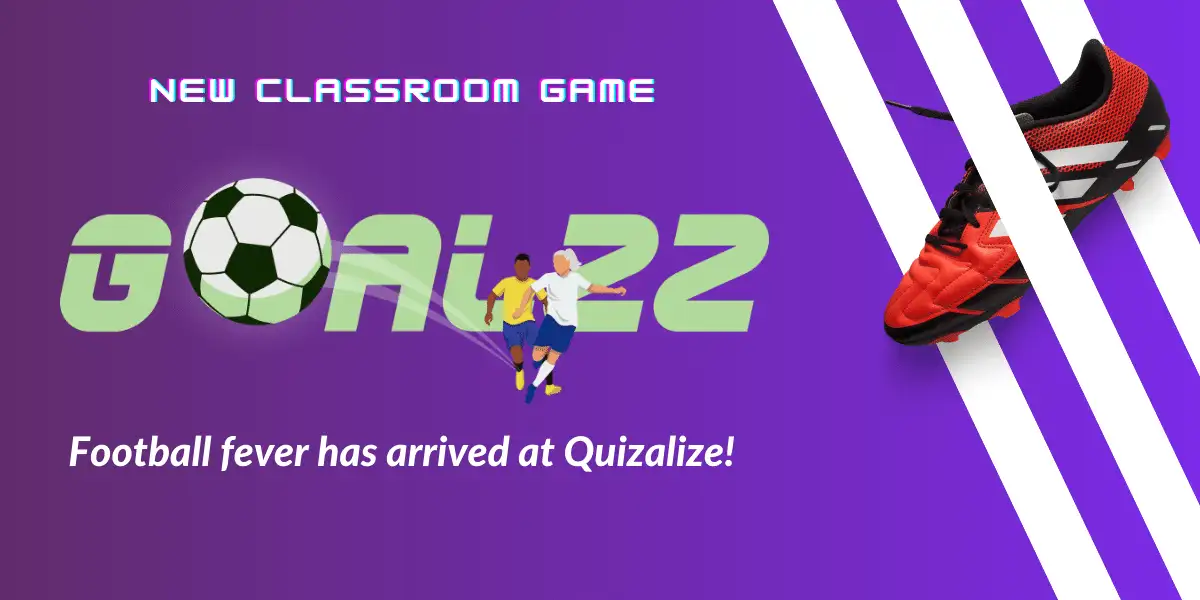 Featured image for New Football Game ‘Goalzz’ Has Arrived! - There’s a new football themed Quizalize Game in town…and it goes by the name of Goalzz! Goalzz is a team versus team football game