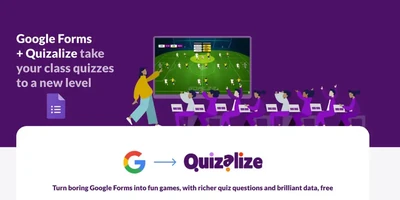 Featured image for Say goodbye to boring Google Forms! - We know teachers have a whole host of resources held within Google Forms. Now you can quickly and easily import them into Quizalize!