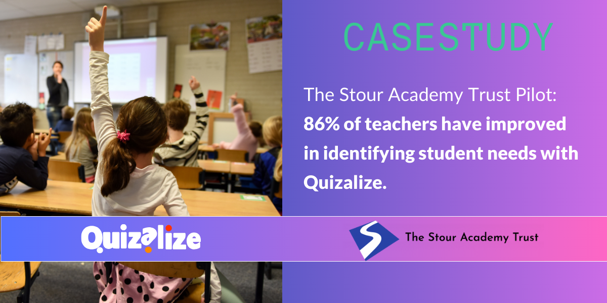 Featured image for Stour Academy Trust & Quizalize (Case Study) - How the Quizalize pilot program resulted in 86% of teachers from the Stour Academy Trust more effectively identifying who needed help in the classroom...