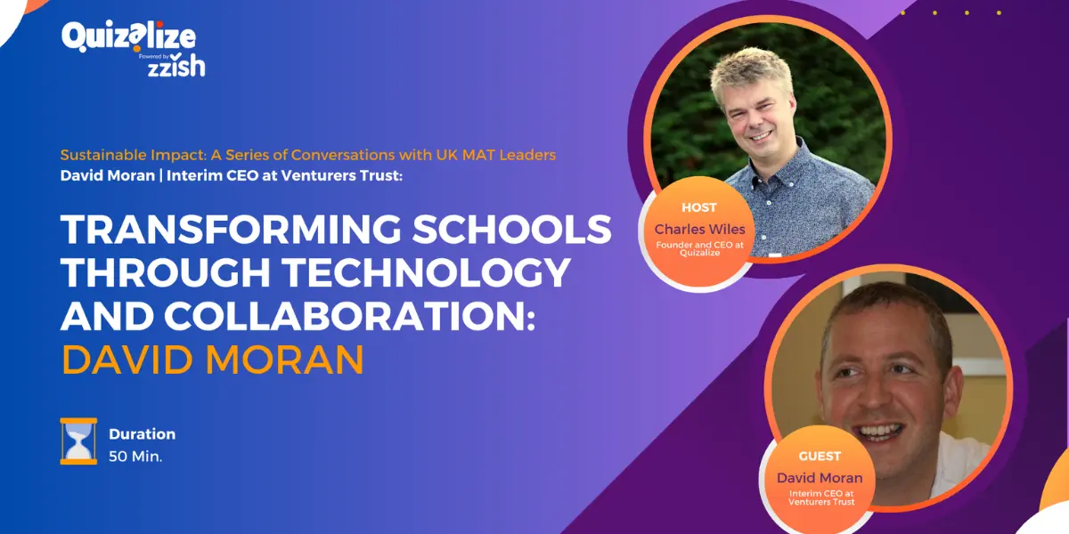 Featured image for Transforming Schools Through Technology and Collaboration: David Moran - Interview with - David Moran, Interim CEO at Venturers Trust and Co-Founder of StepStack. David's expertise in school improvement, technology integration, and leadership makes him a compelling voice in the field...