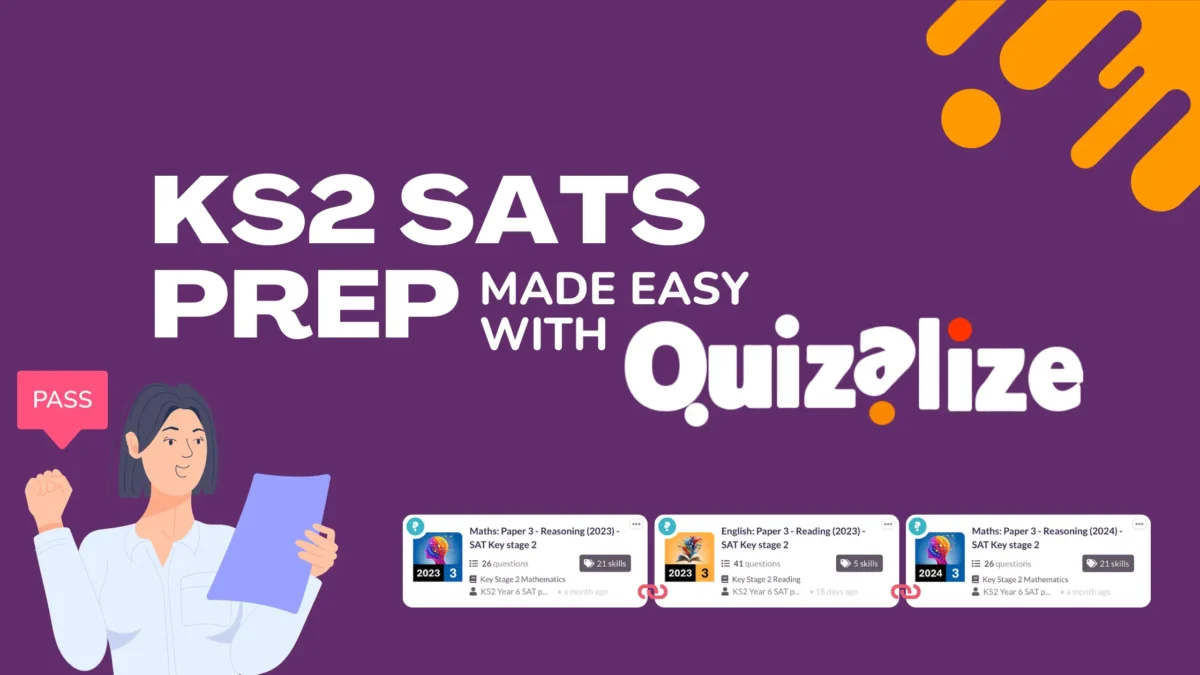 Featured image for KS2 SATs Prep Made Easy with “Quizalize SAT Mastery” - We’ve digitized 48 past SAT papers to the KS2 framework to make KS2 SATs Prep with Quizalize simple and effective. Get 7 papers per year, including Spelling Paper 2 in audio and multiple-choice formats