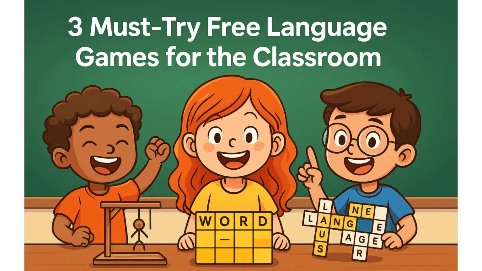 Featured image for 3 Must-Try Free Language Games for the Classroom - Try 3 must try free language games for the classroom that boost student engagement and make learning fun. Easy to use, no prep required, and perfect for any lesson!