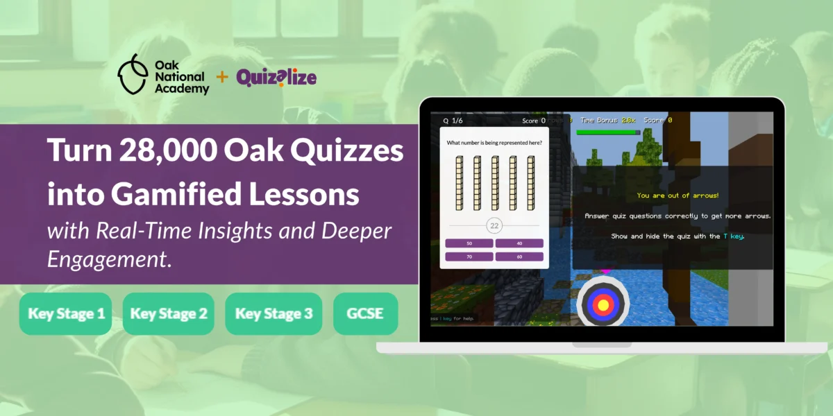 Featured image for Turn 28,000 Oak Quizzes into Gamified Lessons with Real-Time Insights and Deeper Engagement - We’ve brought over 70,000 Oak resources into Quizalize, including 28,000 quizzes, 14,000 slides, 14,000 worksheets, and 14,000 videos and...