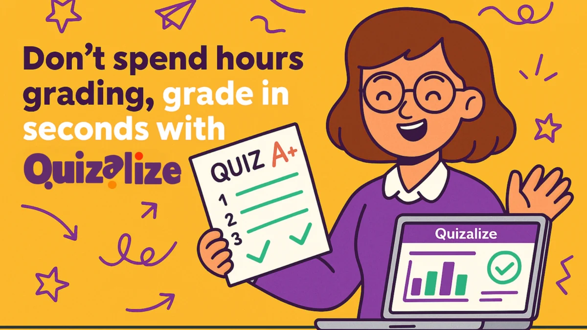 Featured image for Don’t spend hours grading, grade in seconds with Quizalize - Teachers, how many hours are you losing to grading each week? If you find yourself spending six hours or more marking quizzes, tests, and...
